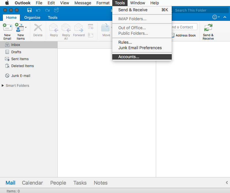 quick steps in outlook 2016 for mac