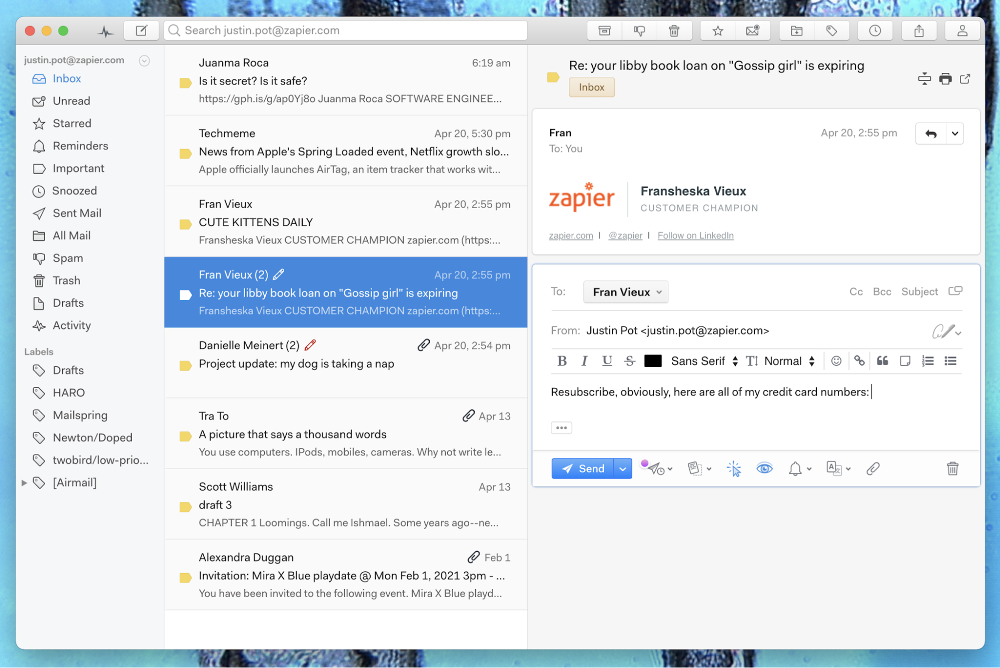 pop email client for mac